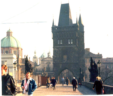 Karlsbroen i prag, november 1986